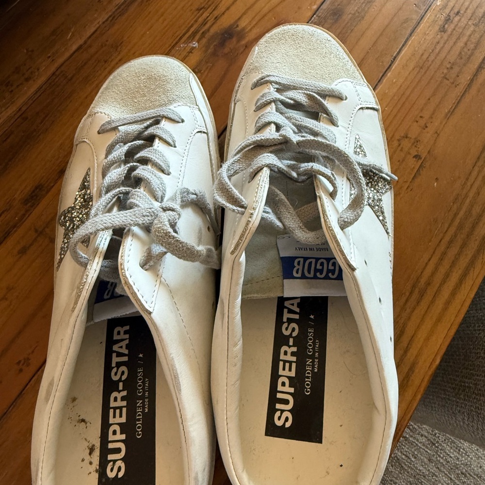 Golden Goose Black and White Sole Sneakers